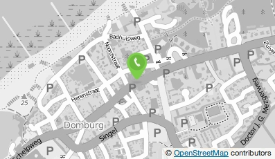 Bekijk kaart van Hotel-, café-, restaurant De Burg in Domburg