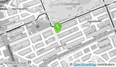 Bekijk kaart van FysioHolland Amsterdam Tweede Oosterparkstraat in Amsterdam