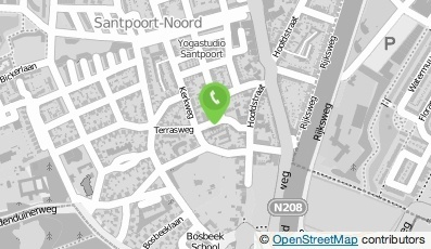 Bekijk kaart van Saskia Beths Beheer B.V.  in Santpoort-Noord