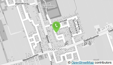 Bekijk kaart van De Middenstip in Boornbergum