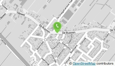 Bekijk kaart van Stichting Dorpsevenementen Drogeham in Drogeham
