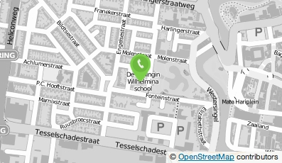 Bekijk kaart van Koningin Wilhelminaschool Fontein in Leeuwarden