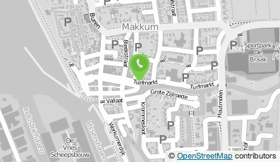 Bekijk kaart van Taxicentrale Van der Bles B.V. in Makkum