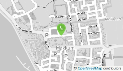 Bekijk kaart van De Populier Makkum, stichting Voorzieningen in Makkum