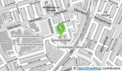 Bekijk kaart van Gomarus College  in Groningen