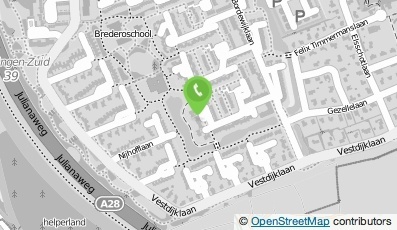 Bekijk kaart van M.L. van Damme  in Groningen