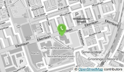 Bekijk kaart van Reitdiep College, locatie Kamerlingh Onnes in Groningen