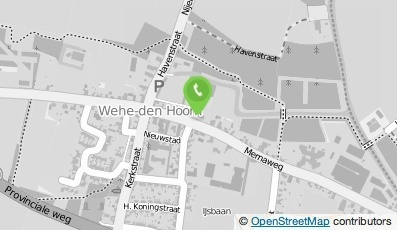 Bekijk kaart van Het Hogeland College, locatie Wehe Den Hoorn in Wehe-Den Hoorn