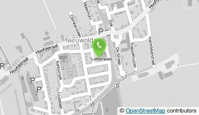 Bekijk kaart van Openbare Basisschool Letterwies in Nieuwolda
