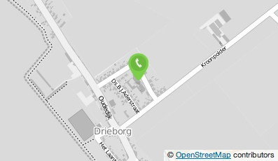 Bekijk kaart van Openbare Basisschool Drieborg in Drieborg
