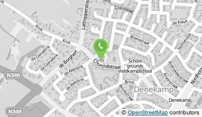 Bekijk kaart van Openbare School Dr M L Kingschool in Denekamp