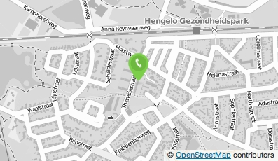 Bekijk kaart van Theresiastraat  in Hengelo (Overijssel)