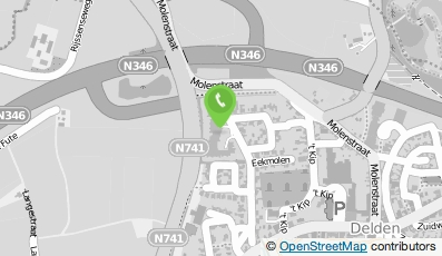 Bekijk kaart van Ver. van Eigenaars flatgebouw 'Residence De Eschmolen' in Delden