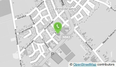 Bekijk kaart van Kindercentrum Domino locatie Breedeweg in Groesbeek