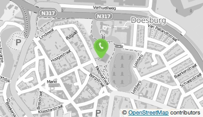 Bekijk kaart van Openbare basisschool De Horizon locatie stad in Doesburg
