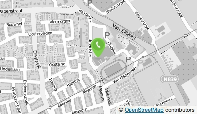 Bekijk kaart van Scholengroep LingeRijn/Over Betuwe College - De Heister in Bemmel