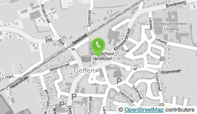 Bekijk kaart van Basisschool De Wissel in Geffen