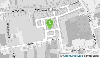 Bekijk kaart van Ouderverenig. Rooms-Katholieke Basisschool 'Th.J. Rijken' in Elshout