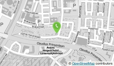 Bekijk kaart van Blankers, bureau voor dienstverl. zorg en onderwijs in Breda