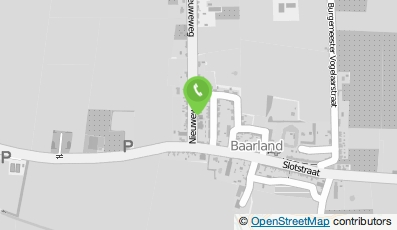 Bekijk kaart van Brandweergarage Baarland in Baarland