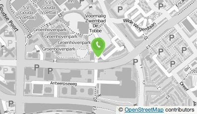 Bekijk kaart van Stg. voor Protestants Christ. Prim. Onderw. De Vier Windstr. in Gouda