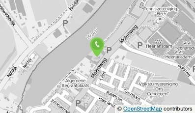 Bekijk kaart van Stichting Waal- en Weidebad Heerjansdam in Heerjansdam