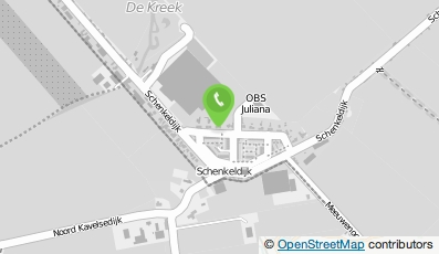 Bekijk kaart van Openbare Basisschool Juliana in s-Gravendeel