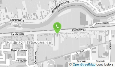 Bekijk kaart van Blokland Bouwpartners B.V. in Hardinxveld-Giessendam