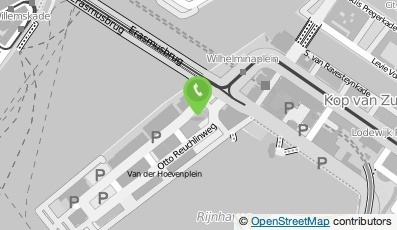 Bekijk kaart van Tandheelkundig Centrum Wilhelminapier in Rotterdam