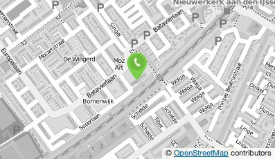Bekijk kaart van Ver. Protest. Chr. Primair Onderw. Nieuwerkerk a/d IJssel in Nieuwerkerk aan den Ijssel