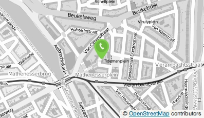 Bekijk kaart van Gymzaal Rauwenhoffstraat in Rotterdam