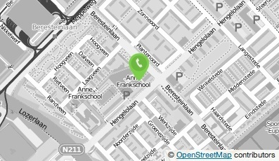 Bekijk kaart van Anne Frank Openbare Basisschool in Den Haag
