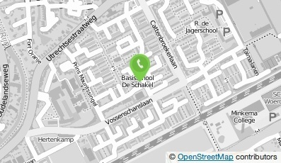 Bekijk kaart van Rooms Katholieke Basisschool de Schakel in Woerden