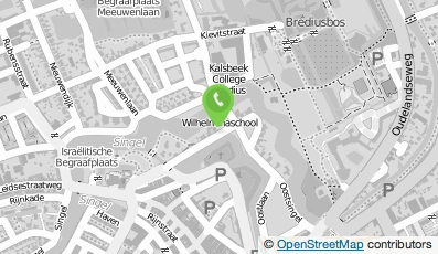 Bekijk kaart van Wilhelminaschool in Woerden