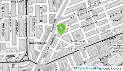 Bekijk kaart van Muziekuitgeverij Laroo in Amsterdam