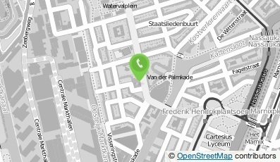 Bekijk kaart van Gezondheidscentrum Staatsliedenbuurt in Amsterdam