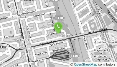 Bekijk kaart van Psychotherapiepraktijk De Amstel in Amsterdam