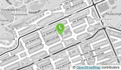 Bekijk kaart van DWI Werkplein Zuid, Oud-West  in Amsterdam