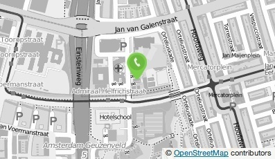 Bekijk kaart van Stadsdeel West, stadsdeelwerf rayon 1 in Amsterdam