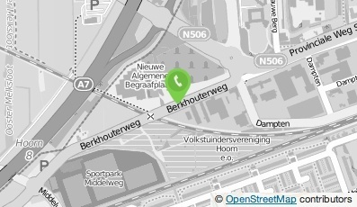 Bekijk kaart van Begraafplaats Berkhouterweg  in Hoorn (Noord-Holland)