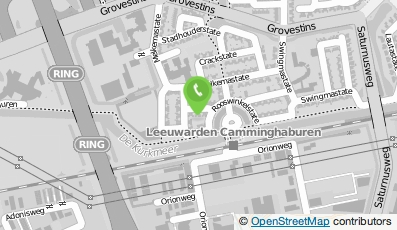 Bekijk kaart van Gymnastiekvereniging: 'ODI, Brinio, Quick' in Leeuwarden