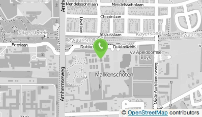 Bekijk kaart van Tennisvereniging 'Vego' in Apeldoorn