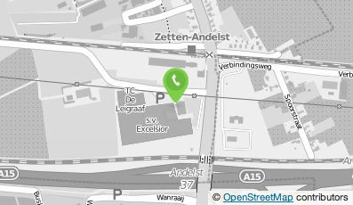 Bekijk kaart van Sportvereniging Excelsior in Zetten