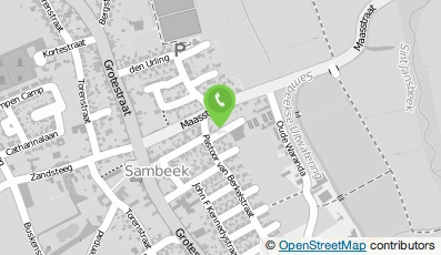 Bekijk kaart van Tennisvereniging Sambeek in Sambeek