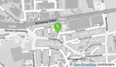 Bekijk kaart van Tennisclub Volkel in Volkel
