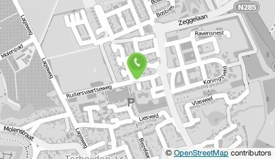 Bekijk kaart van Terheijdense Lawn Tennis Vereniging 'Ruitersvaart' in Terheijden