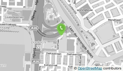 Bekijk kaart van Buurt- en Speeltuinvereniging Zeehavenkwartier in Dordrecht