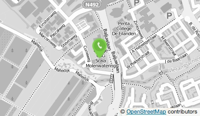 Bekijk kaart van Scholengroep Penta voor g.a. h.m.v.I., Scala Molenwatering in Spijkenisse