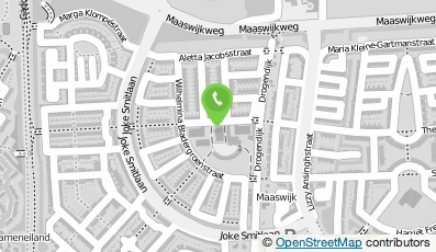 Bekijk kaart van Wijkcentrum Maaswijk in Spijkenisse