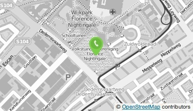 Bekijk kaart van Volkstuindersvereniging Florence Nightingale in Den Haag